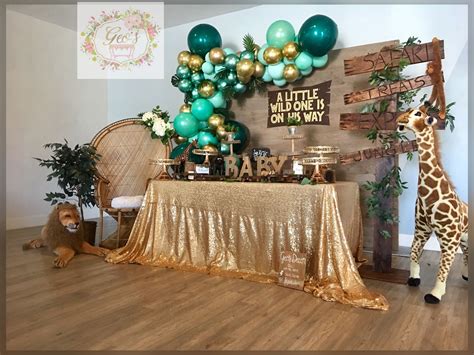 Lion Themed Baby Shower Decorations Woodland Baby Shower Decoration