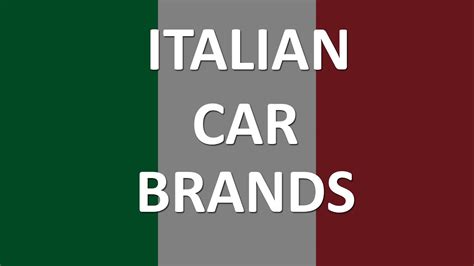 Check spelling or type a new query. Italian Car Brands - YouTube