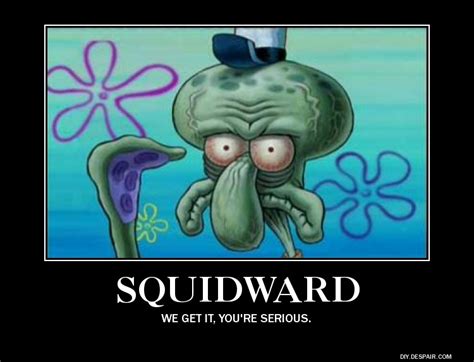 Squidwards Serious By Bakery Chan On Deviantart