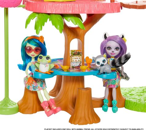 Mattel Enchantimals Junglewood Cafe And Peeki Parrot Doll