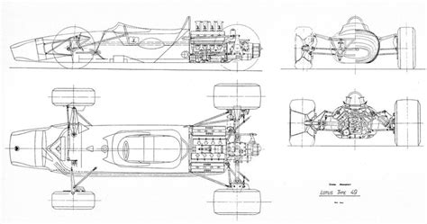 Lotus 49 Blueprint Download Free Blueprint For 3d Modeling Car