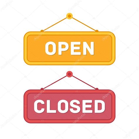 Maybe you would like to learn more about one of these? Open and Closed door signs board — Stock Vector © art ...