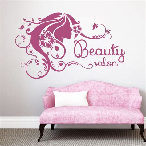 Beauty Salon Sign Vinyl Wall Decal Hair Salon Sex Girl Hair