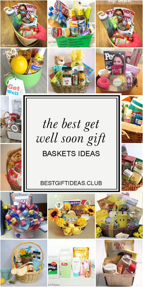 In most instances, your presence by their bedside would be enough to brighten their day. The Best Get Well soon Gift Baskets Ideas #Baskets #Gift # ...