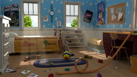 Artstation Andys Room Toy Story Ann Sophie Dhollander Toy Story Room Andys Room Toy