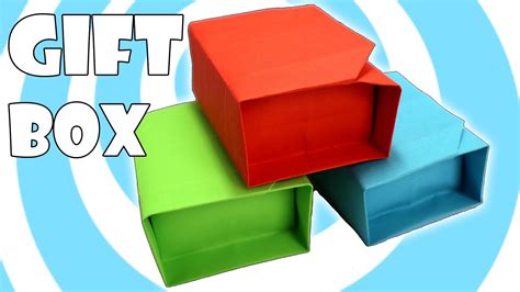 Instrucciones Para Caja De Regalo Con Tapa En Origami Origami Box With