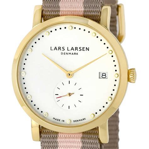 楽天市場LARS LARSEN ラースラーセン LLARSEN エルラーセン 電池式クォーツ 腕時計 WH137GW SNG18