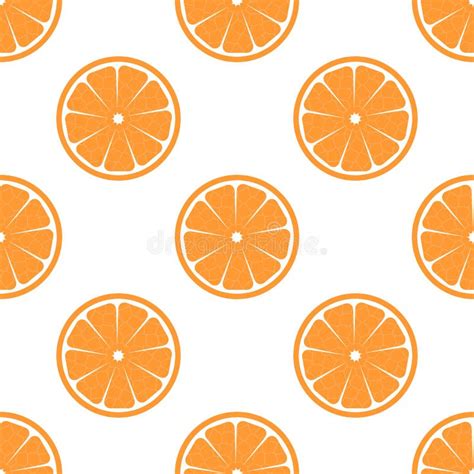 Orange Fruit Background Seamless Vector Pattern Texture For Wallpapers