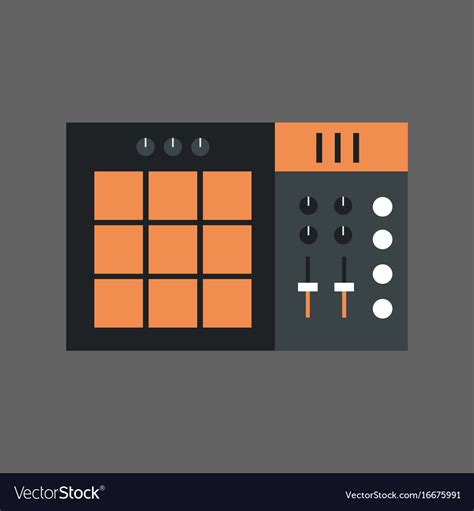 Music Mixer Icon Sound Studio Equalizer System Vector Image