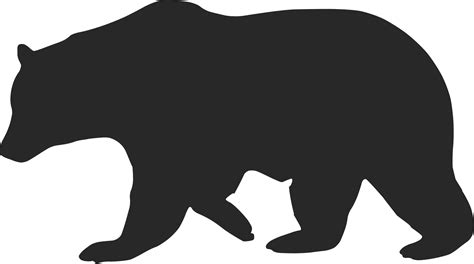 Free Black Bear Silhouette Pattern Download Free Black Bear Silhouette