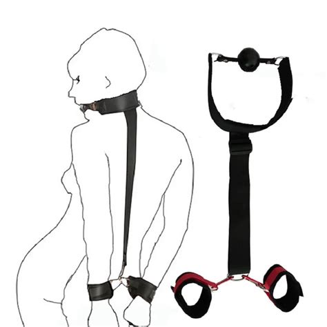 Juguetes De Esclavo Para Parejas Esposas Atadas A Mano Sexy Bondage Collor Mordaza Para La