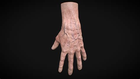 Realistic Old Man Hand Rigged 3d Model By Seenoise 9171af5