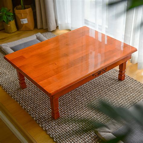 Buy Korean Solid Wood Rectangle Folding Low Table Coffee Table Kotatsu