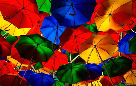Wallpaper Umbrella Street Paint Umbrella Images For Desktop Section