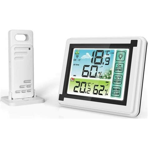 Wireless Weather Station Indoor Outdoor Thermometer Hygrometer
