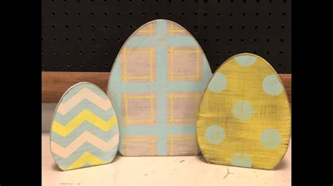 Painted Wood Easter Eggs Tutorial Youtube