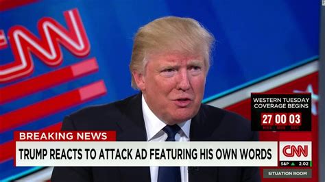 Donald Trump Reacts To Negative Ad Cnn Video