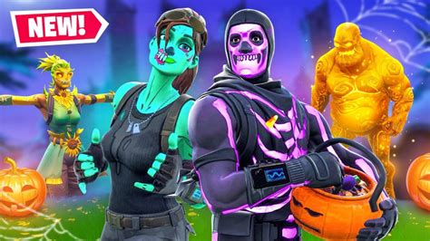 The cammy and guile fortnite skins stand together on a black and green background and their. Fortnite Halloween 2019 - costume, skins, background and ...