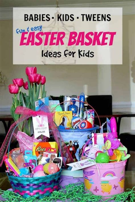 Kids Easter Basket Ideas Made Easy For Baby Kids And Tween