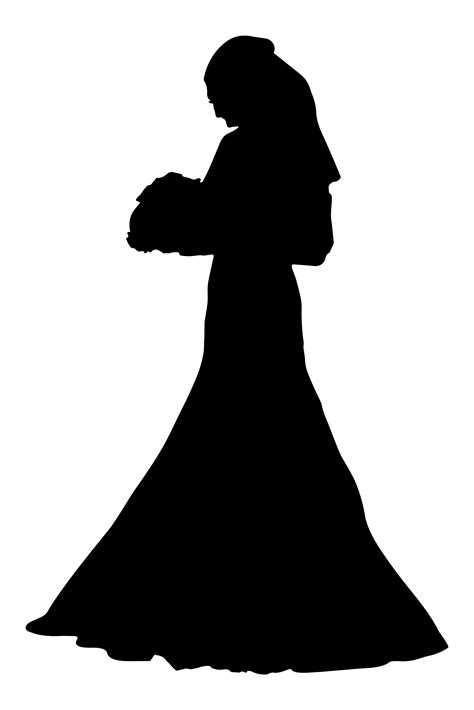 bride realistic silhouette vector illustration 489161 vector art at vecteezy
