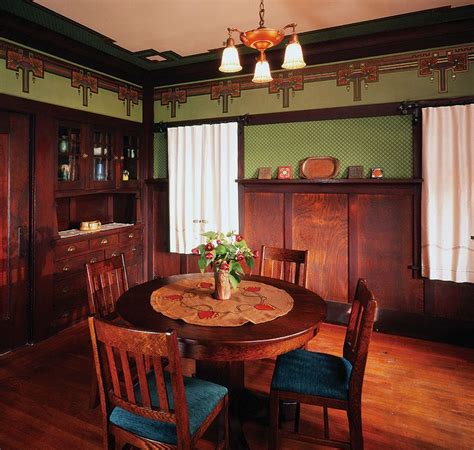 New bungalow interiors |myles mayert was information. Arts & Crafts Dining Room. | Craftsman dining room ...