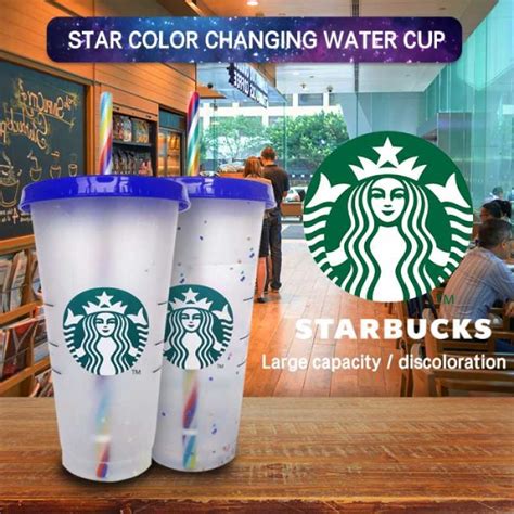 Jual Starbucks Coffee Confetti Changing Color Tumbler Transparent Cup