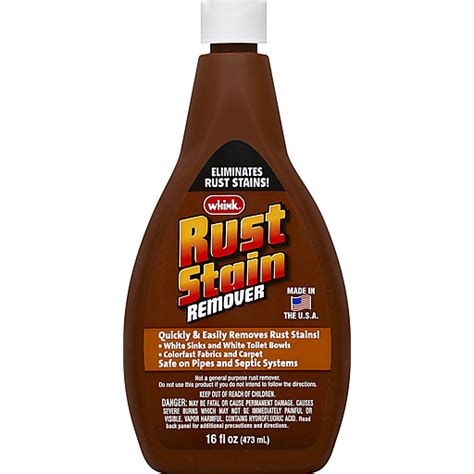 Whink Rust Stain Remover 16 Oz Stain Remover And Softener Reasors