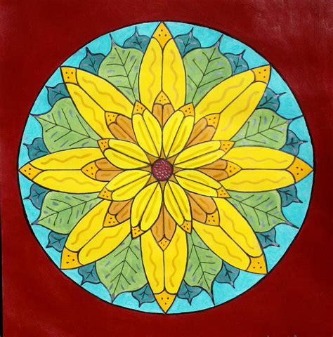Sunflower Mandala By Mixedupmedias On Deviantart