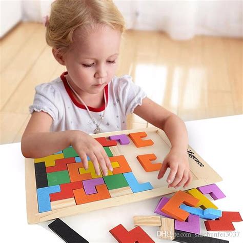 Hot Children Wooden Puzzles Toy Tangram Brain Teaser Puzzle Toys