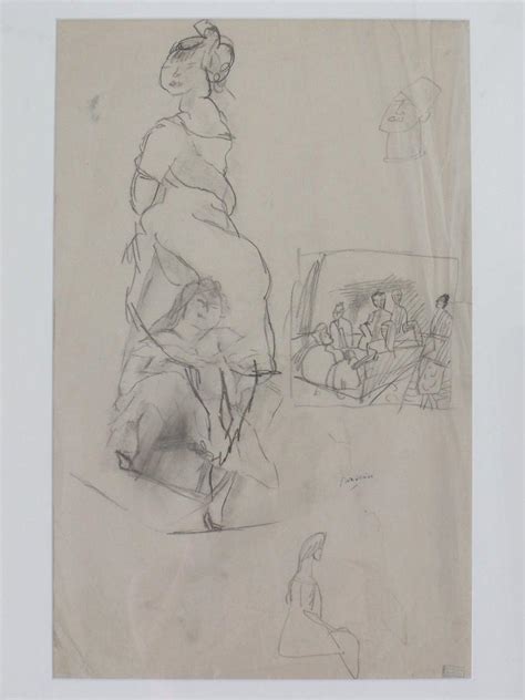 Jules Pascin Signed Drawing French 1922