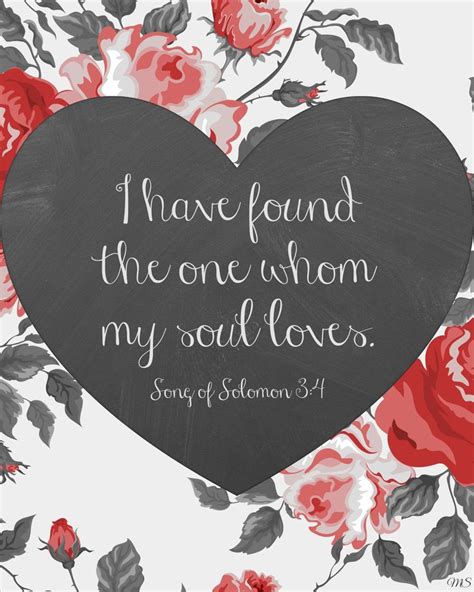 Song of solomon 3 summary: Valentine's Day Printable. "I have found the one whom my ...