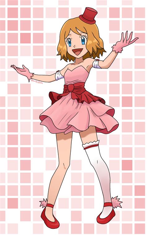 Pokemon Trainer Serena Pink Fancy Outfit By Fankifalu On Deviantart