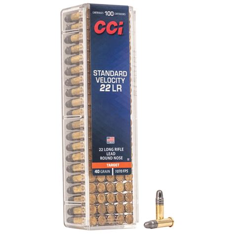 Cci 40 Grain 22lr Lead Round Nose Target Mini Mag 100 Roundsbox