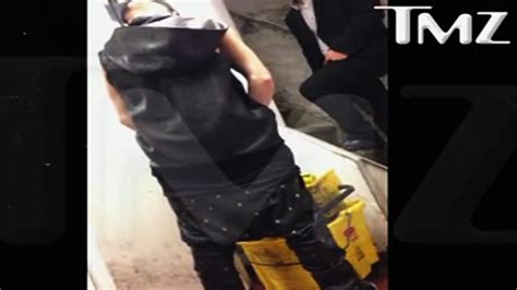 Justin Bieber Peeing In A Mop Bucket In Restaurant 2013 Youtube
