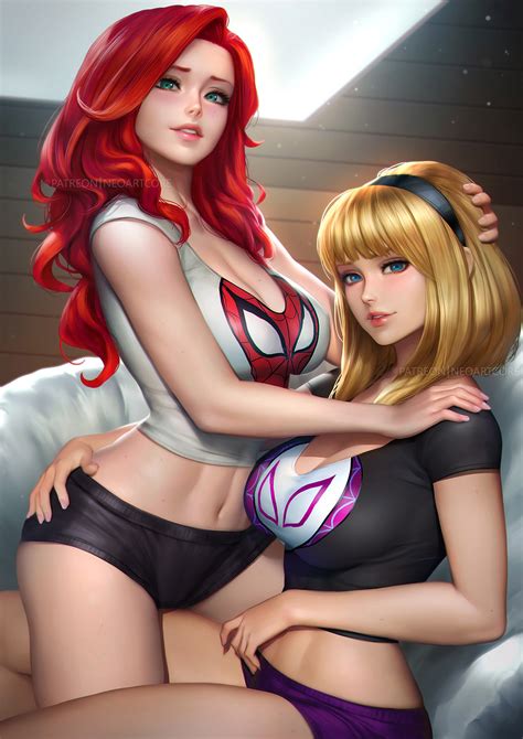 Mary Jane Gwen Stacy By Neoartcore Hentai Foundry