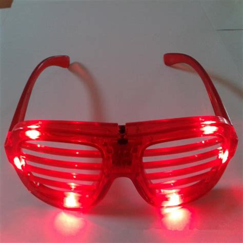 2019 Led Light Glasses Flashing Shutters Shape Glasses Led Flash Glasses Sunglasses Dances Party