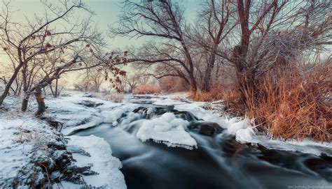 Beautiful winter landscapes - the Krynka River · Ukraine travel blog