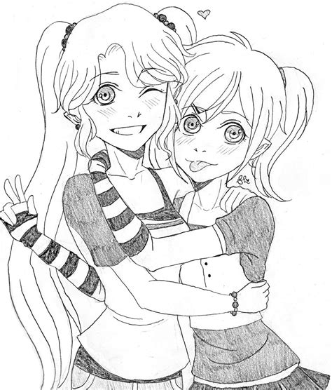 anime girl best friend coloring pages bff coloring pages coloring sexiz pix