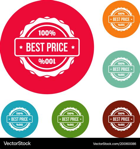 Best Price Logo Simple Style Royalty Free Vector Image