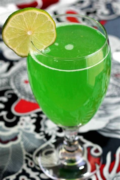 Green Demon Recipe Green Alcoholic Drinks Green Drinks Alcohol