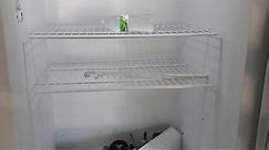 Upright freezer with clogged drain