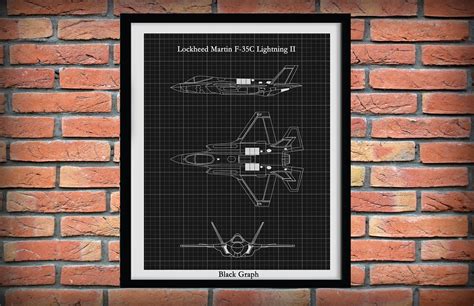 Lockheed Martin F 35 Lightning Ii Drawing F 35c Aircraft Blueprint F