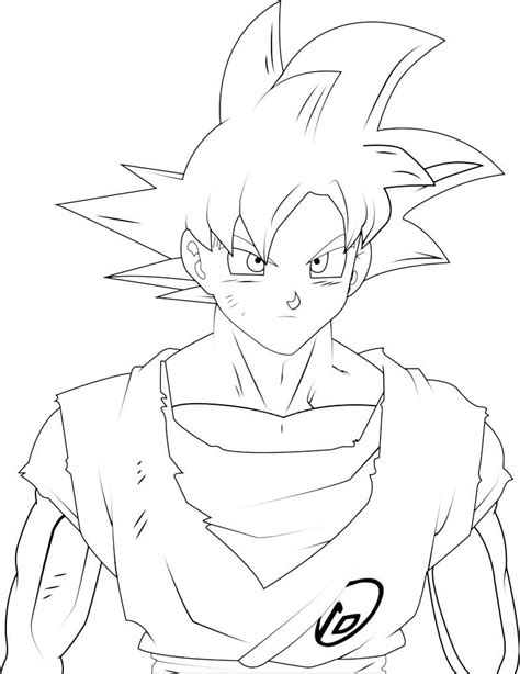 Dibujos De Goku Ssj Dios Rojo Para Colorear Para Colorear Kulturaupice