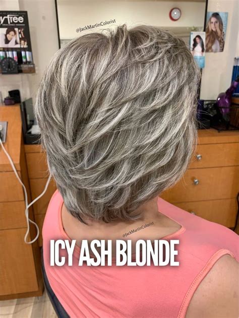Grey Hair Styles By Ann Steele Blending Gray Hair Silver Blonde Hair