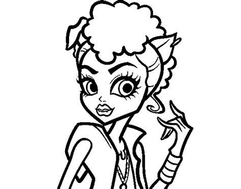 Monster High Howleen Wolf coloring page - Coloringcrew.com