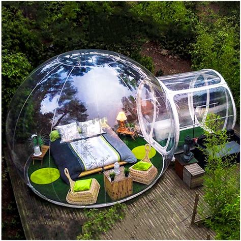 Zyjfp Inflatable Transparent Tent Garden Igloo 360 Dome Single Layer