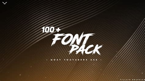 font pack most youtubers use and best font pack in 2020 youtube