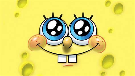 Spongebob Cartoon Yellow Small Tooth Eyes Wallpaper Anime