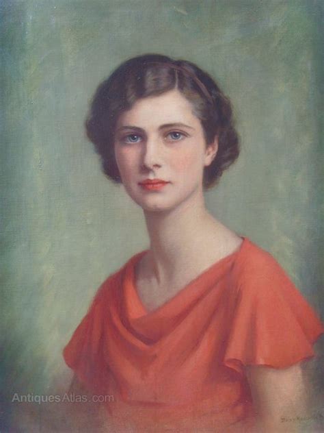 Antiques Atlas - Oil Painting Portrait Of Averil Kingston ...