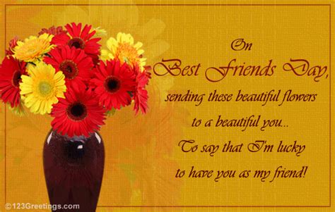 A Beautiful Friendship Free Flowers Ecards Greeting Cards 123